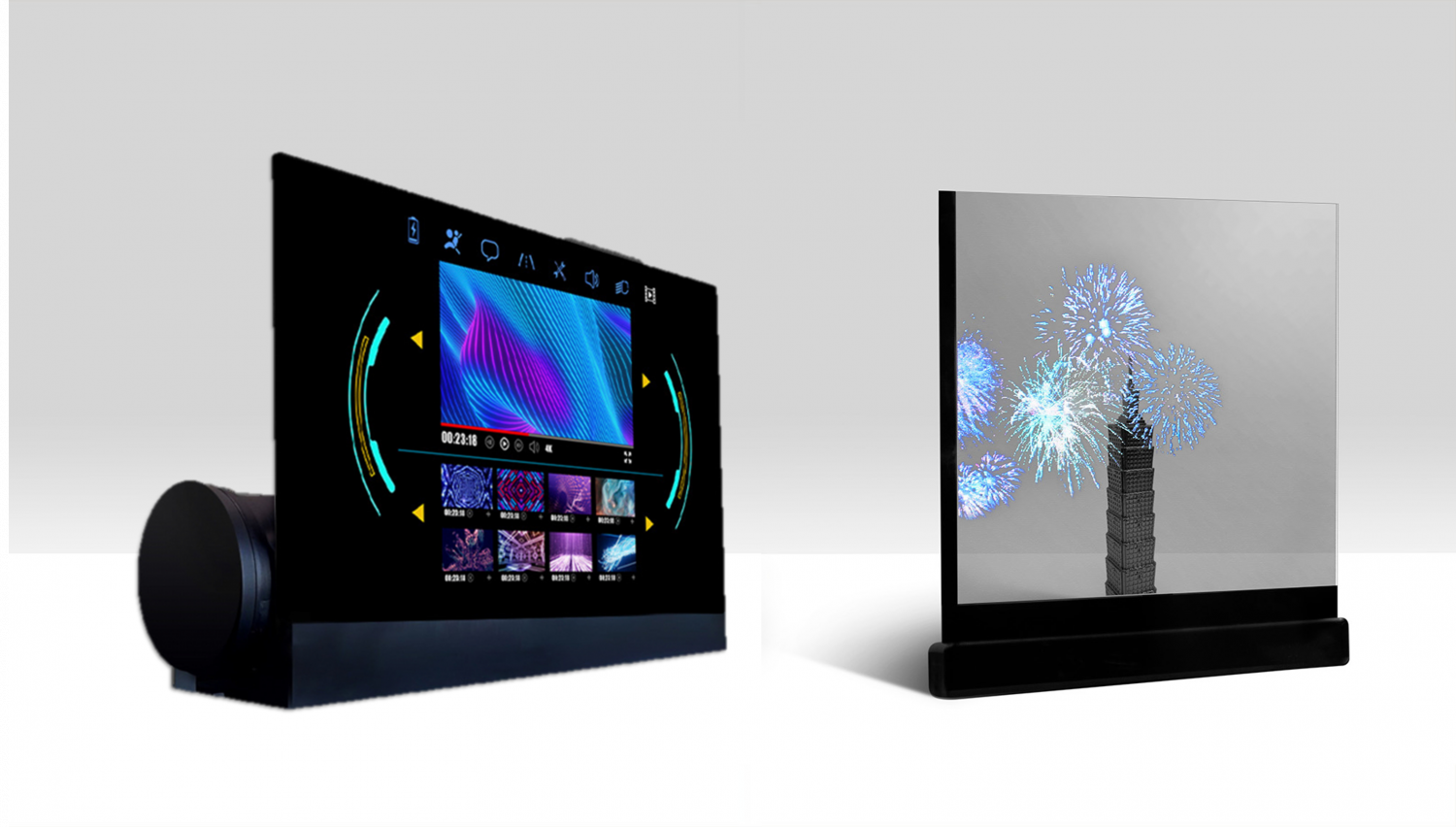 可卷式、折迭性、高透明